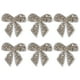 thumbnail image 1 of Uxcell 6-Pack Parches de Strass en Forma de Lazo de 6cm Gris Mineral Apliques Adhesivos Brillantes para DIY/Ropa/Zapatos/Bolsas, 1 of 7
