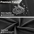 thumbnail image 5 of FRAMICS Heavy-Duty Waffle Weave Shower Curtain Sets with Rug, 14-Piece Striped Fabric Bathroom Sets with Hooks, Hotel Grade, Waterproof & Washable, Black, 71.3" x 71.3", 5 of 9