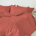 thumbnail image 4 of DNG Creations Brick Red Colour 5 Piece Point Botton Comforter Solid All-Season 550 GSM 100% Egyptian Cotton, 800 Threads Count - California King - Size, 4 of 7