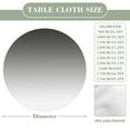 thumbnail image 3 of Aesthetic Grey Olive And White Gradient Round Table Cover Kitchen Printed Waterproof Tablecloth Elastic Edged Tablecloth Fits Party Wedding Indoor Outdoor Tables, 3 of 8