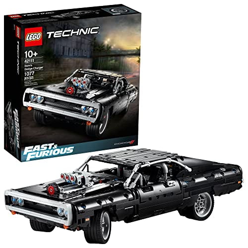 LEGO Technic Fast & Furious Dom's Dodge Charger 42111 Building Toy - Racing Car Model Building Kit, Iconic Movie Inspired Collector's Set, Gift Idea for Kids, Teens, and Adults Ages 10