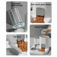 thumbnail image 4 of 1-Pack Automatic Gravity-Fed Cat Water Dispenser & Feeder - Spill-Proof Large Capacity One-Piece Design,, 4 of 9