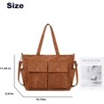 thumbnail image 4 of Women’s Corduroy Tote Bag Messenger Bag, Large Crossbody Purse,Shoulder Handbag for Work, Shopping & Travel, 4 of 6