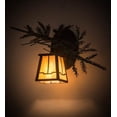 thumbnail image 3 of Meyda Tiffany 182277 Pine Branch Valley View Left 10" Tall Bathroom Sconce - Cafe Noir, 3 of 3