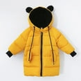 thumbnail image 3 of Fleece Warm Winter Long Jacket For Girls Boys Fashion Cotton Padded Cute Ear Boys Girls Down Coat Outerwear Kids Clothes, 3 of 6