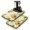 White-121, variant on 2 Pack Washable Rubber Sunflower Cute Floral Dish Drying Mats for Kitchen Counter Home Large Coffee Bar Pad Accessories and Decor for Utensils Stemware (2pcs 19.5''x12'')