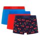 thumbnail image 1 of Happy Socks Bóxers para hombre, paquete de 3 - Trunks, algodón elástico, lisos/estampados Cherry S (Small), 1 of 7