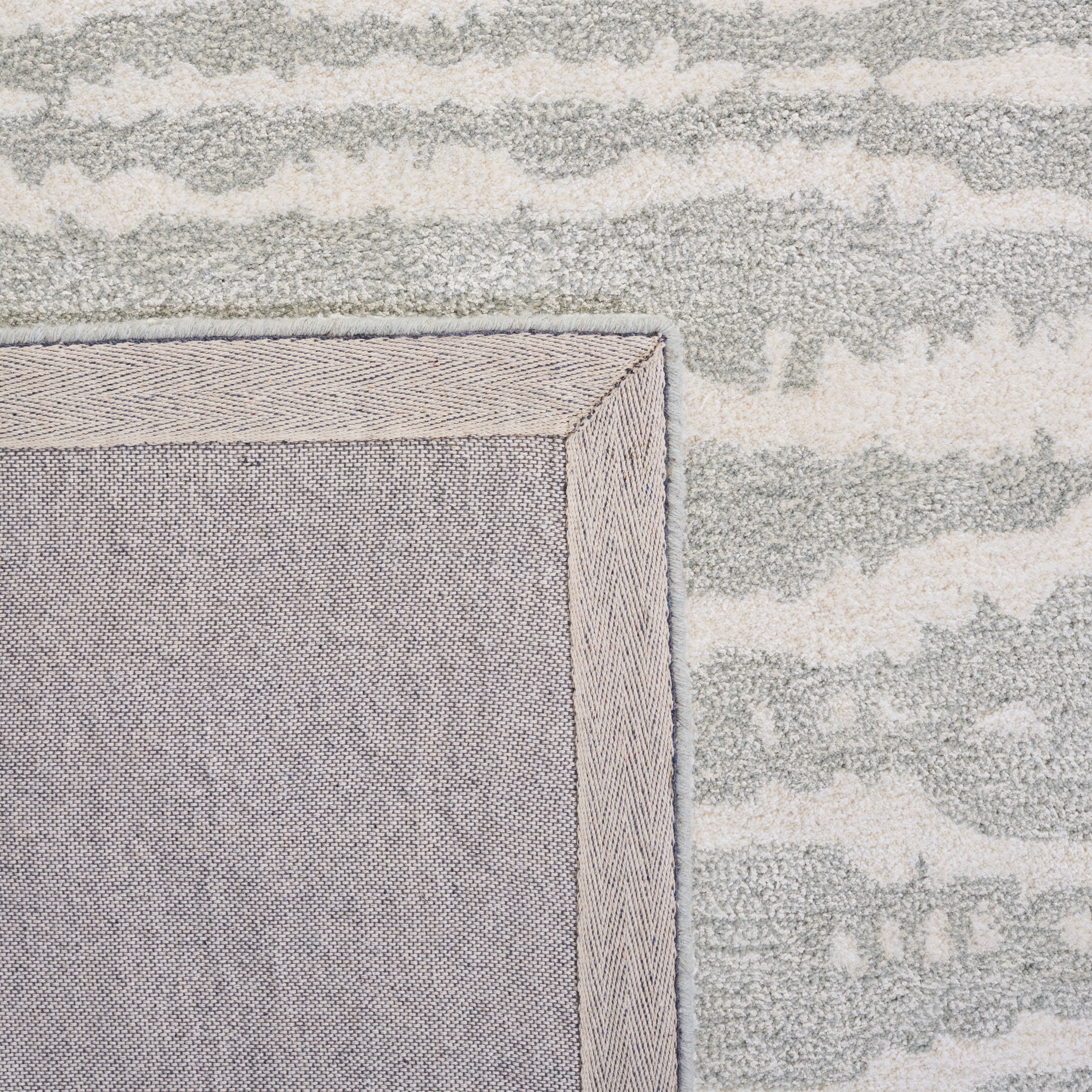 SAFAVIEH Soho Kiaran Abstract Area Rug, Light Grey/Ivory, 3'6" x 5'6"