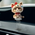 thumbnail image 5 of 3 Pcs Bobblehead Car Decor under $5! Xqxayjr Shy Kitty Bobble Cute Cats Bobblehead, 2D Flat Acrylic Shaking Car Decor, Dashboard Office Desk Ornament, Home Bookshelf Decoration, 5 of 5