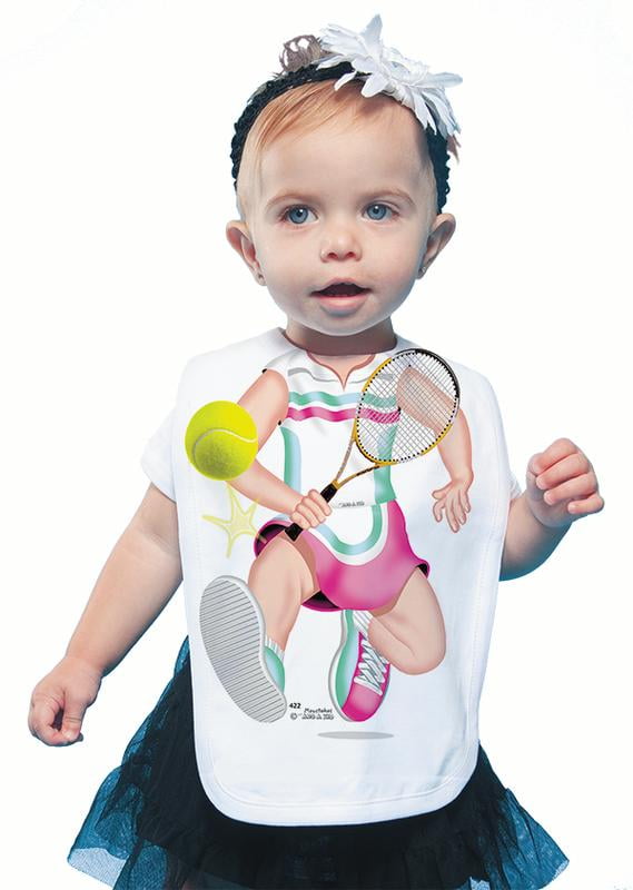 Tennis Girl Bib by Thanks A Million Inc.