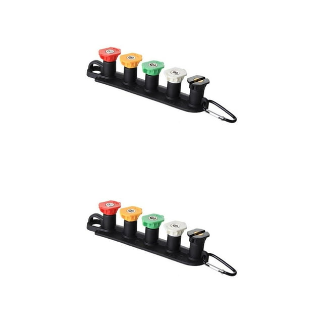 ZheElen Versatile Nozzle Tips Set Quick Connect Garden Hose Accessory Pressure Holder 5 Nozzles 2Set
