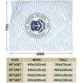 thumbnail image 3 of University of Rhode Island Logo Fleece Blanket, Very Soft Microfiber Flannel Blanket for Couch Warm and Cozy for All Seasons, 3 of 6