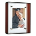 thumbnail image 1 of Uxcell 3x4 Inch Acrylic Picture Frame, Floating Picture Frames for Wall or Tabletop Display, Hanging Photo Frame Stand for Office Home, Brown, 1 of 6