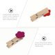thumbnail image 2 of 10 pinzas de madera con forma de flor para fotos, con cuerda de cáñamo, para manualidades y hogar., 2 of 7