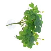Alasum Realistic Suction Cup Plant for Reptile Terrariums with Moisture Retention and Climbing Support Features