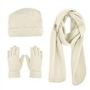 Nollia Women's Warm Fleece Hat, Scarf & Glove Set, 13 Colors, 3-Piece