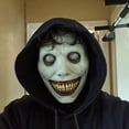 thumbnail image 4 of Máscara espeluznante de Halloween FLhrweasw demonios sonrientes terror cara malvada accesorios de Cosplay 2 uds, 4 of 4
