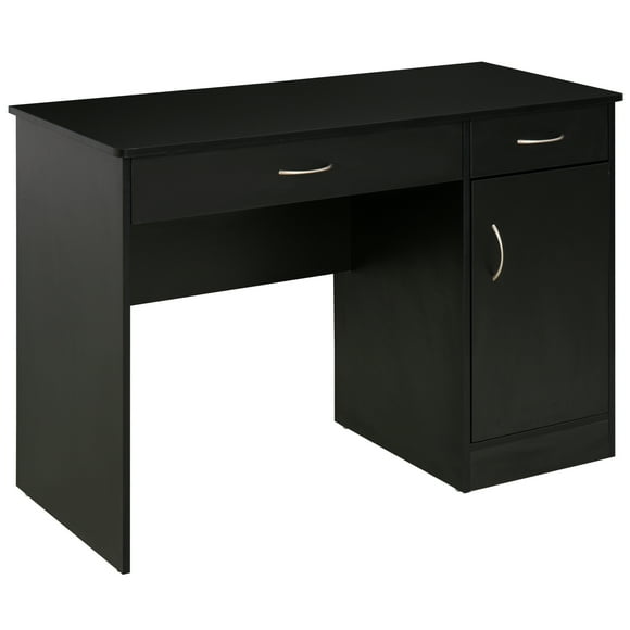 HOMCOM Computer Desk with Storage Drawers Writing Table for Home Office