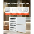 thumbnail image 4 of VEVOR Hot Towel Warmer, 10 gal Large Capacity 2-Tier Towel Warmer Cabinet with Clip & 4 Stainless Steel Racks, Holds up 48 Towels, All-Round Heating Cabinet for Spa, Barber, Manicures, Massage, Salon, 4 of 9