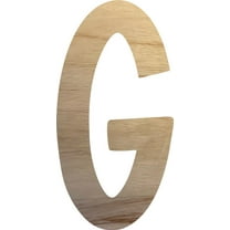 Girl Wooden Craft Letter Paintable, Small 4'' Alphabet Letter G, Pumpkin Pie