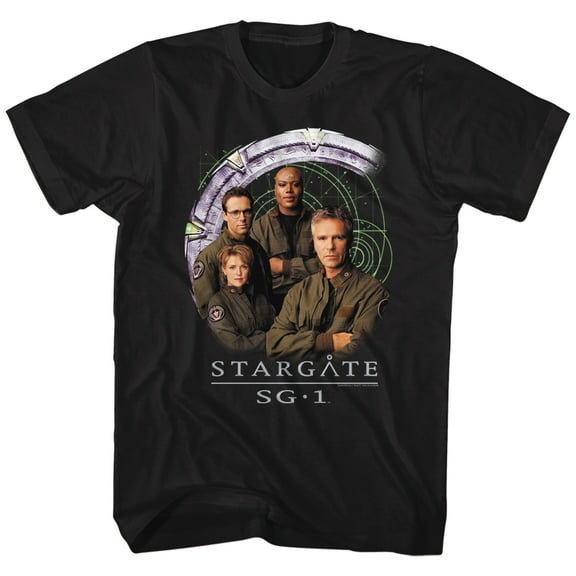 Stargate Cast And Gate Black Adult T-Shirt 3Xlt