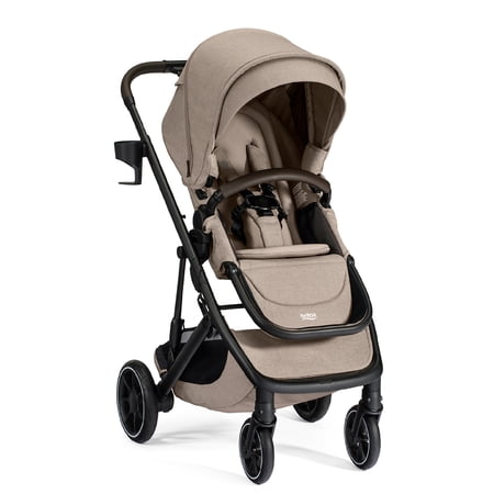 Britax® Prism™ Full-Size Modular Stroller, 1-Step Compact Fold, Telescoping Handlebar — Teak
