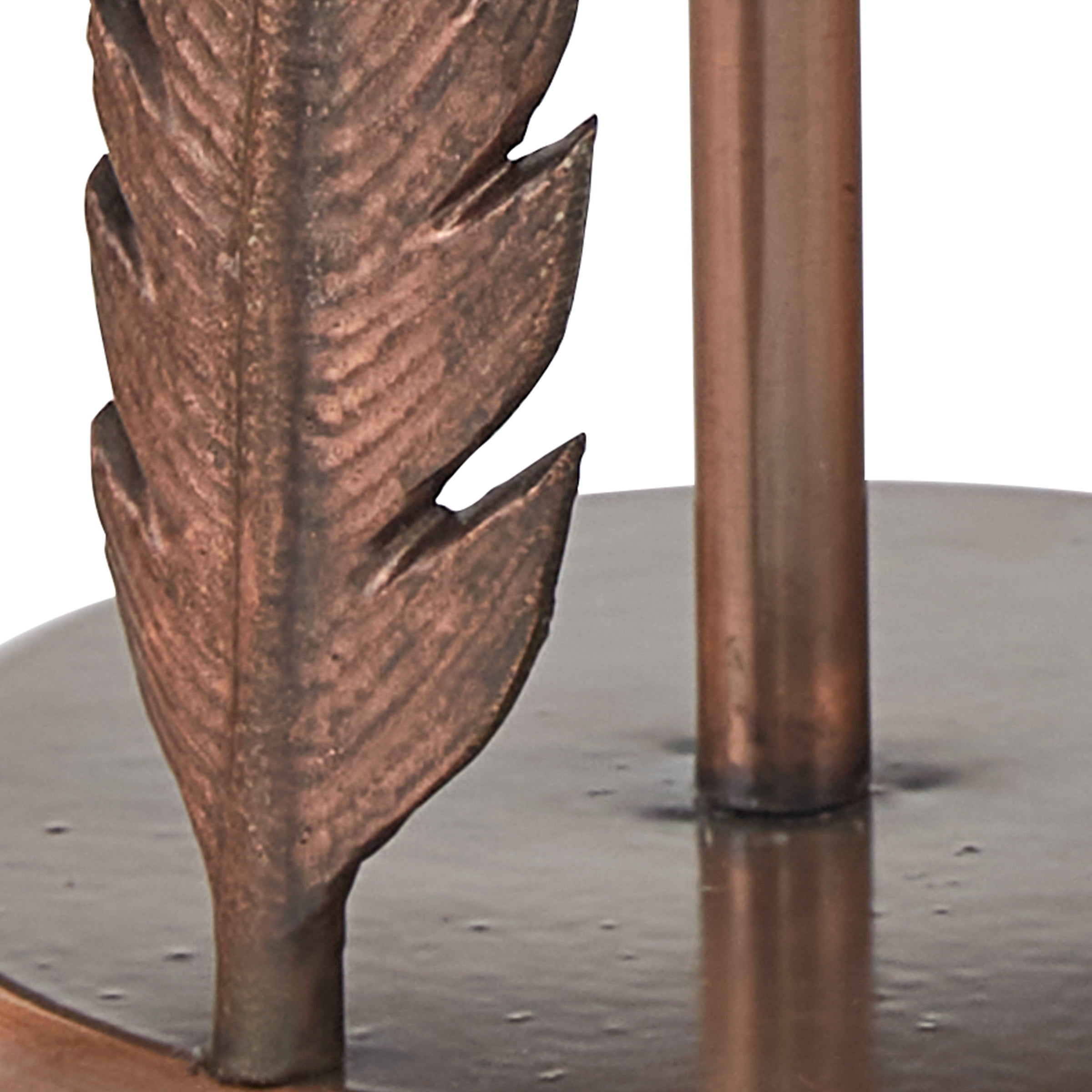 Park Designs Pheasant Feather Paper Towel Holder - Bronze Gold