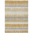 thumbnail image 2 of HomeRoots 598346 3 x 5 ft. Gold, Copper & Gray Striped Washable Indoor & Outdoor Rectangle Area Rug, 2 of 5
