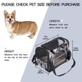 thumbnail image 3 of Animal Dog Travel Bag - Durable 900D Oxford Cloth Pet Carrier with Sherpa Base and Nylon Webbing Handle - 17x10x11.8 in / 43x26x30 cm - Comfortable and Stylish Pet Tote for Small to Medium Pets, 3 of 7
