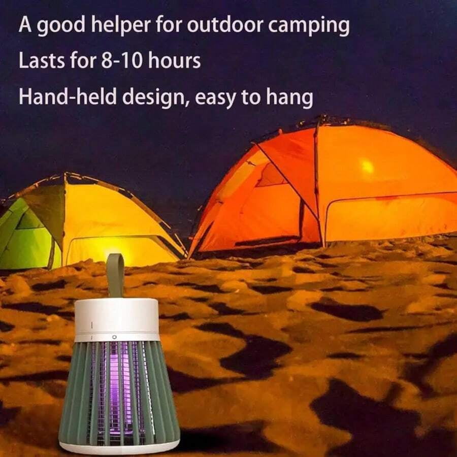 Electric LED Mosquito Killer Lamp for Indoor Use, Effectively Eliminates Mosquitoes, Flies, and Other Flying Insects, Includes Cleaning Brush