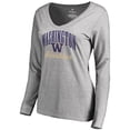 thumbnail image 2 of Women's Ash Washington Huskies Victory Script Long Sleeve T-Shirt, 2 of 3