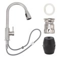 thumbnail image 1 of Grifo de cocina de acero inoxidable cepillado giratorio de 360 ​​grados, 1 of 10