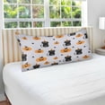 thumbnail image 5 of Coolnut Halloween with Cat and Pumpkin Zipped Velvet Pillowcases 20x40 in, Soft and Cozy Decor Giftsative Plush Pillow Case with Hidden Zipper for Bedroom, Sofa, Couch584, 5 of 7