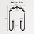 thumbnail image 5 of 12 Pcs Shower Curtain Hooks, Metal Shower Curtain Rings Rust Proof, Double Sided Shower Curtain Hooks for Shower Curtain Liner Smooth, 5 of 7