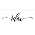thumbnail image 2 of Bathroom Wall Decor Relax Cursive Lettering Bath Wall Decals Stickers 36x11 Black, 2 of 2
