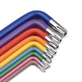 thumbnail image 3 of Arealer 9PCS Multicolour L-Key Set Torx Key Star Key Set Long Arm Industrial Grade Chrome Vanadium Steel Torx Key Allen Wrench, 3 of 7