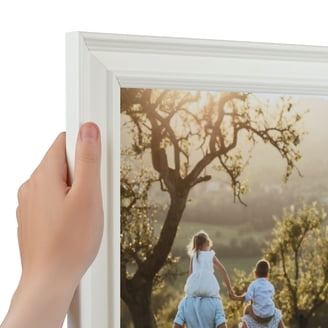 ArtToFrames 1.5" Custom Poster Frame – Brown Reclaimed Wood Look, Made To Order