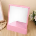 thumbnail image 4 of Limorve Non-Reversing True Makeup Mirror High Clarity Desktop Vanity Mirror Men Women Precision True Image Inverted Standing Cosmetic Mirror Orange L, 4 of 11