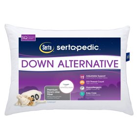 Sealy Perfect Comfort Down Alternative Bed Pillow Standard White