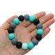 thumbnail image 4 of Pulsera para niños, pulsera de cuentas de silicona para la dentición para bebés, para bebés, para niños pequeños, para morder, para morder, para masticar, joyería, pulsera, anillo para masticadores Feliz Sencillez, 4 of 5