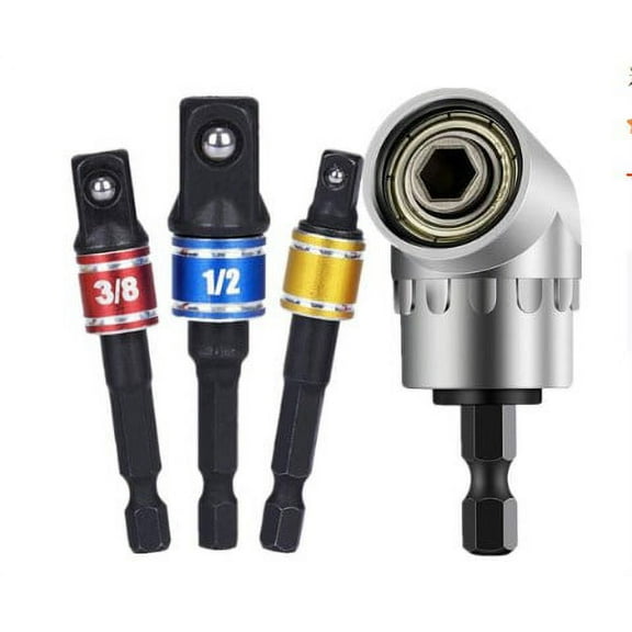 1 Set Right Angle Drill Attachment Socket Drill Adapter Impact Drill Adapter