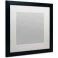 Trademark Fine Art HeavyDuty 16x16 Black Picture Frame with 11x11