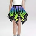 thumbnail image 2 of PMVFHDE Robe Imprimée pour Filles Jupe de Carnaval pour Enfants Robe Courte d'Ambiance Festive pour Filles et Tenue de Fête, Vert, 7-8, 2 of 4