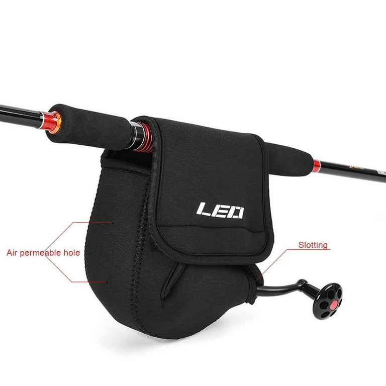 Portable SBR Spinning Fishing Reel Protective Bag Case Holder Pouch (S), Size: As Shown, Other