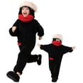 thumbnail image 2 of Silly Onesie Adult Pajamas Unisex Ultra Soft Plush Hooded Loungewear Funny Monster Hooded Pjs Big Mouth Monster Homewear for Movie Nights, 2 of 5