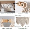 thumbnail image 3 of Colgante de Pared de Macramé, Tapiz de Macramé para Colgar en La Pared, Tapiz de Hojas Tejidas A Mano Bohemio, Decoración Tejida Bohemia para Apartamento, Galería, Sala de Estar, 3 of 9