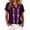 Purple, variant on Tqcoqu Womens Boho V Neck Short Sleeve Blouses,Embroidered Floral Casual Loose Fit Vacation Tops Shirts,Army Green Women's S-XXL