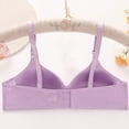 thumbnail image 3 of Gtoiithly Women's Snowflake Pattern Seamless Bra, Adjustable Straps, Gentle Support & Soft Fabric for Daily Wear Purple 42, 3 of 6