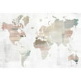 thumbnail image 3 of Isabelle Z 14x11 Black Modern Framed Museum Art Print Titled - World Travelers Map, 3 of 5
