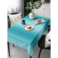 thumbnail image 6 of Teal Ombre Table Cloth, Modern Abstract Art Farmhouse Gradient Waterproof Tablecloth for Rectangle Tables, Reusable Washable Fabric Table Cover for Restaurant Kitchen Dining Tables 54"x108", 6 of 6